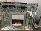 Santorini elektronisk peis i speilglass m flammeeffekt W750-1500- M fjernkontroll thumbnail
