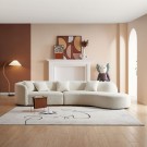 BAX SOFA - Beige boucléstoff & Gull ben  thumbnail