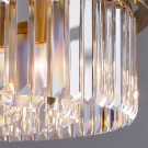 Hollywood lysekroner - Rustfritt stål & Ekte k9 krystaller Ø 60 cm- Gull thumbnail