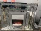 Santorini elektronisk peis i speilglass m flammeeffekt W750-1500- M fjernkontroll thumbnail