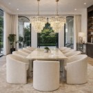 Boston stol - Beige - Linn stoff  thumbnail