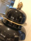 Glamour Urne/Vase - Sort & gull -H 47 cm thumbnail