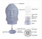 Aroma Diffuser | Buddha - Hvit- 7 led lys thumbnail