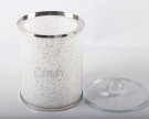 Crystalline candy krukke- Sølv - H 18 cm thumbnail