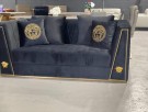 Versace SOFA 3+2+1 - Sort velour - Gull thumbnail