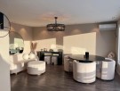  Elegance stol - Beige - Gull swivel base i rustfritt stål  thumbnail