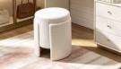 Miami puff - Lys beige - Boucle stoff  thumbnail