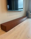 Lexington tv bord m 3 skuffer- Heltre - Brun - L 220 cm thumbnail