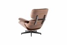 Comfort lenestol med fotskammel - Top grain leather/Skinn - Brun thumbnail