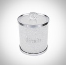 Crystalline biscuits krukke- Sølv - H 18 cm thumbnail