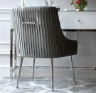 Orlando stol - Dark grey & Sølv rustfritt stål bein thumbnail