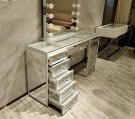 Clarita sminkebord - 13 skuffer - Hvit - L 140 cm thumbnail
