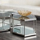 Emori sofabord - 4 deler - Sølv rustfritt stål thumbnail