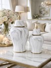 Floral vase/urne- H 50 thumbnail