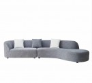 BAX SOFA - Beige boucléstoff & Gull ben  thumbnail