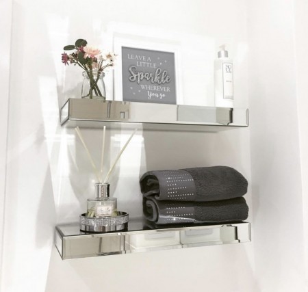 Royal vegghylle i speil - 90 cm