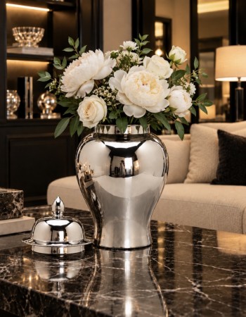 New York vase/urne - Sølv - M